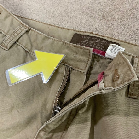 Vintage Old Navy Surplus Company Pants Mens 36x32 Beige Pants Good Condition - Picture 9 of 11